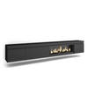 TV-SCHRANK Lowboard, Elektrokamin XXL, Hängend, schwarz, 288/35/45 cm - Schwarz, Holzwerkstoff (35/45/288cm) - Skraut Home