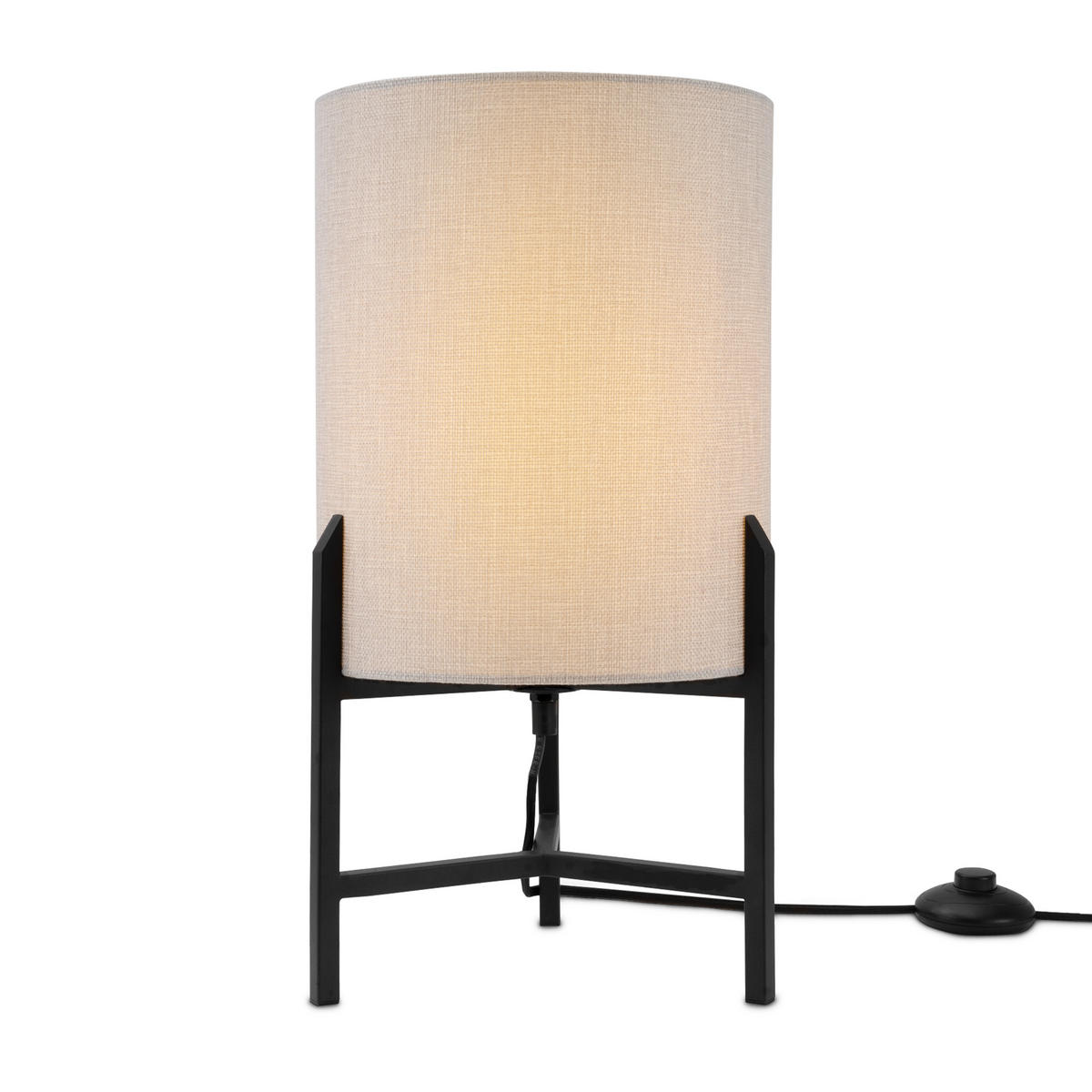 STEHLEUCHTE Sarah - Grau, Metall (25.5/25.5/45.5cm) - Paco Home