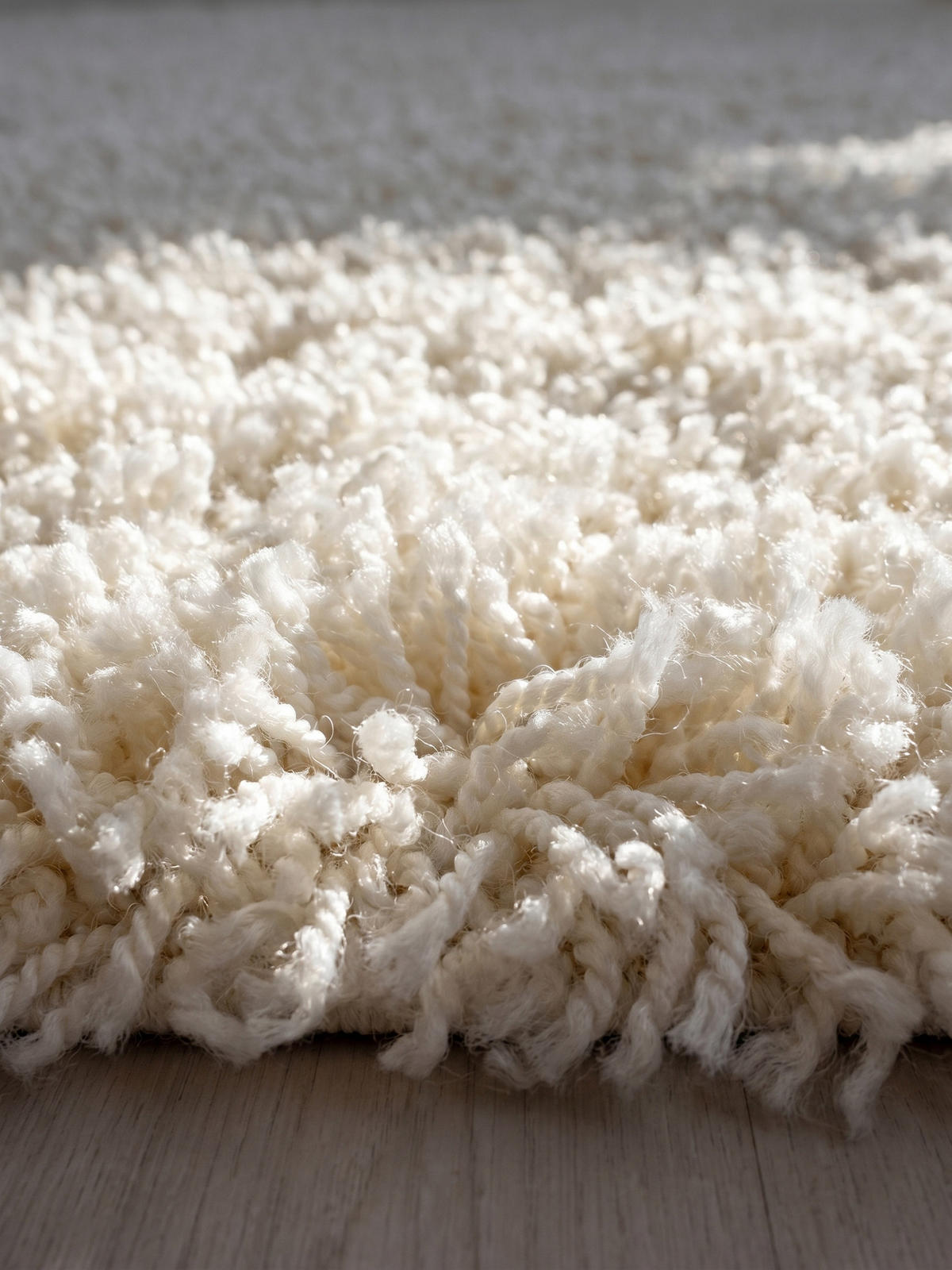 TEPPICH Waschbar Shaggy Uni Kuschelig Schlafzimmer Strapazierfähig Creme 300x400 cm OEKO-TEX – RHEIN - Beige, Textil (300/400cm) - KADIMA DESIGN
