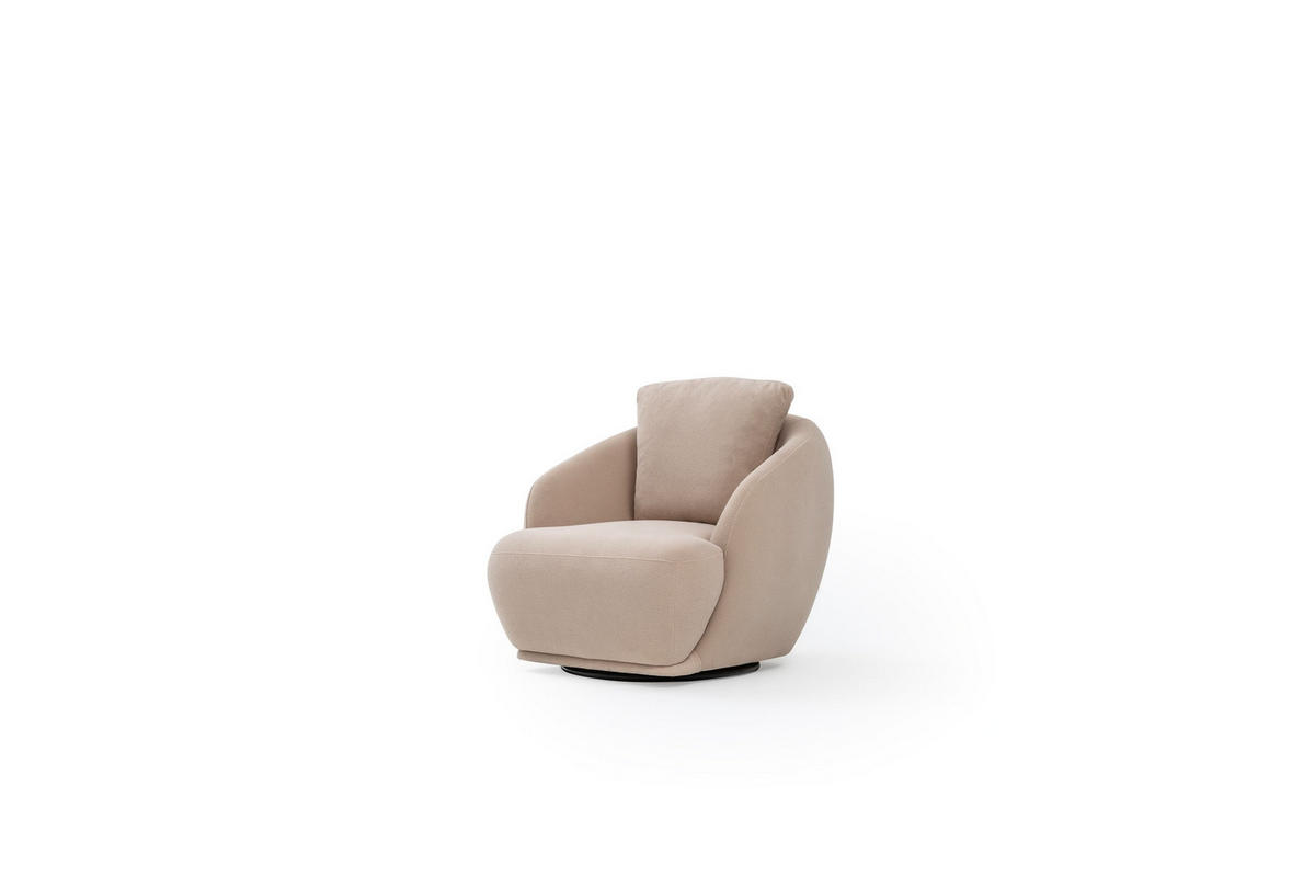 SITZGARNITUR Sandy Stellvariante:3+3+1 - Beige, Holz/Textil (230/90/100cm) - Villa Möbel