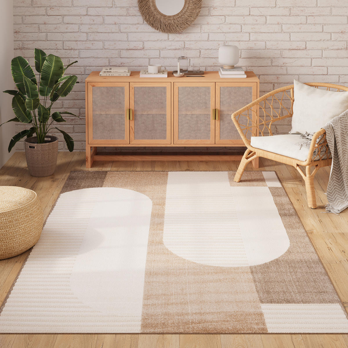 TEPPICH PATIO Creme 200/300 cm - Creme, Kunststoff (200/300cm) - Tapiso