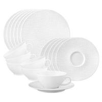 TEESERVICE Life Fashion Luxury White 18er Set - Weiß, Keramik (1/1/1cm) - Seltmann Weiden