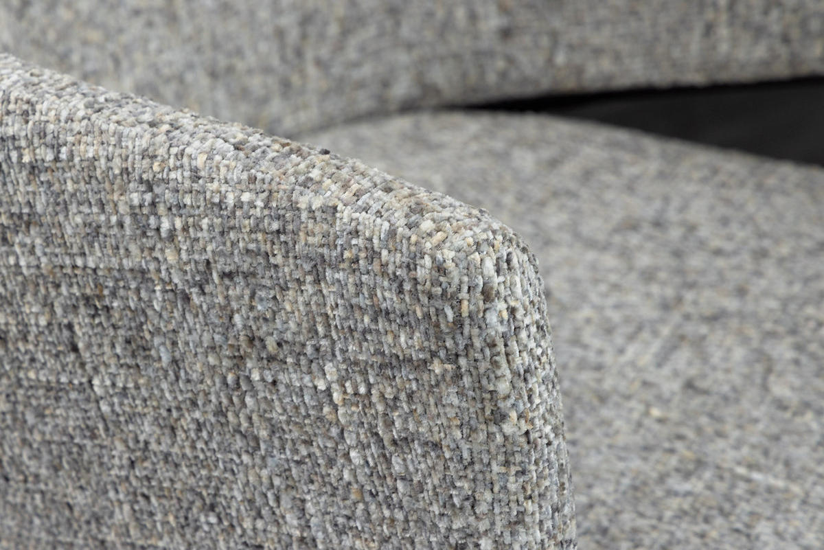 STUHL NOBLESSE Chenille Grau 80 cm - Grau, Textil (54/77/62cm) - riess-ambiente