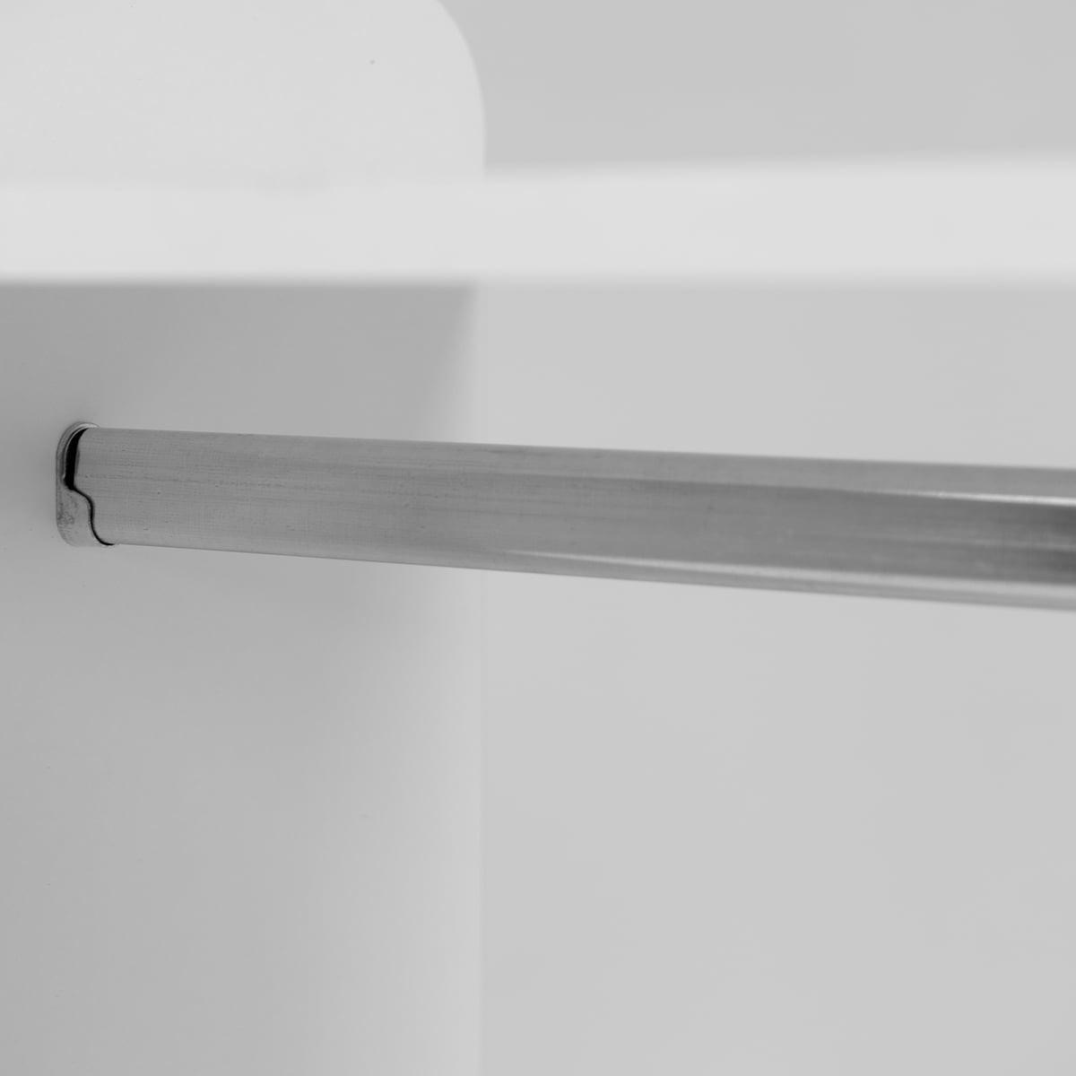 KINDERKLEIDERSCHRANK Weiß H110 cm - LALA - Weiß, Holzwerkstoff (40/110/41.5cm) - Calicosy