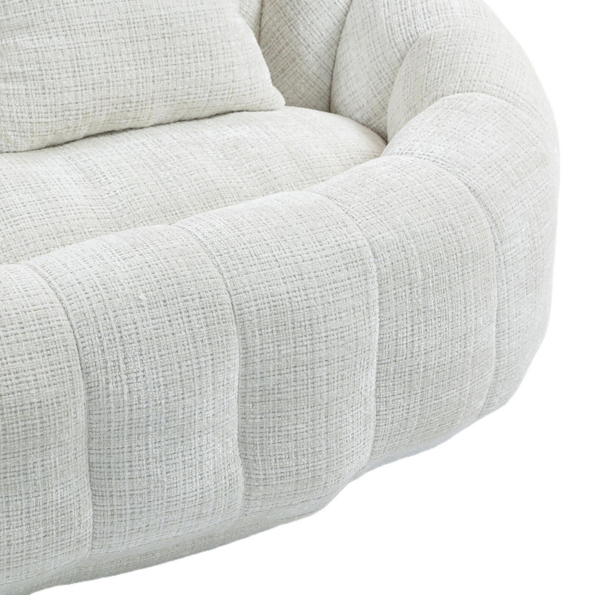 SITZSACK Cord,Sofa mit 3 extra Kopfkissen,Beige - Beige, Textil (145/63/95cm) - LVHOM