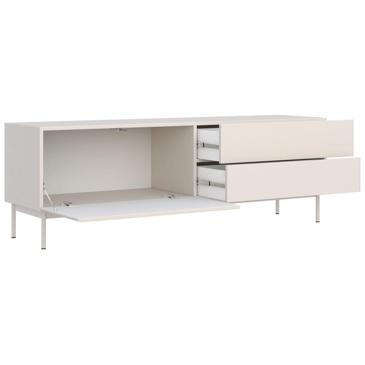 TV-LOWBOARD Olio KASCHMIR 160 CM - Kaschmir, Holzwerkstoff/Metall (160/52/38.6cm) - Selsey