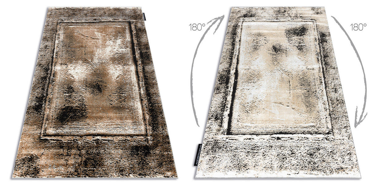 TEPPICH De Luxe 120/170 cm - Grau, Textil (120/170cm) - rugsX