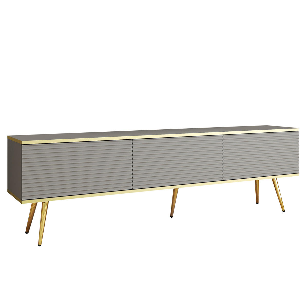 LOWBOARD VENEZIA 175/30/32 cm, Grau - Grau, Holzwerkstoff (175/30/32cm) - MASSENO