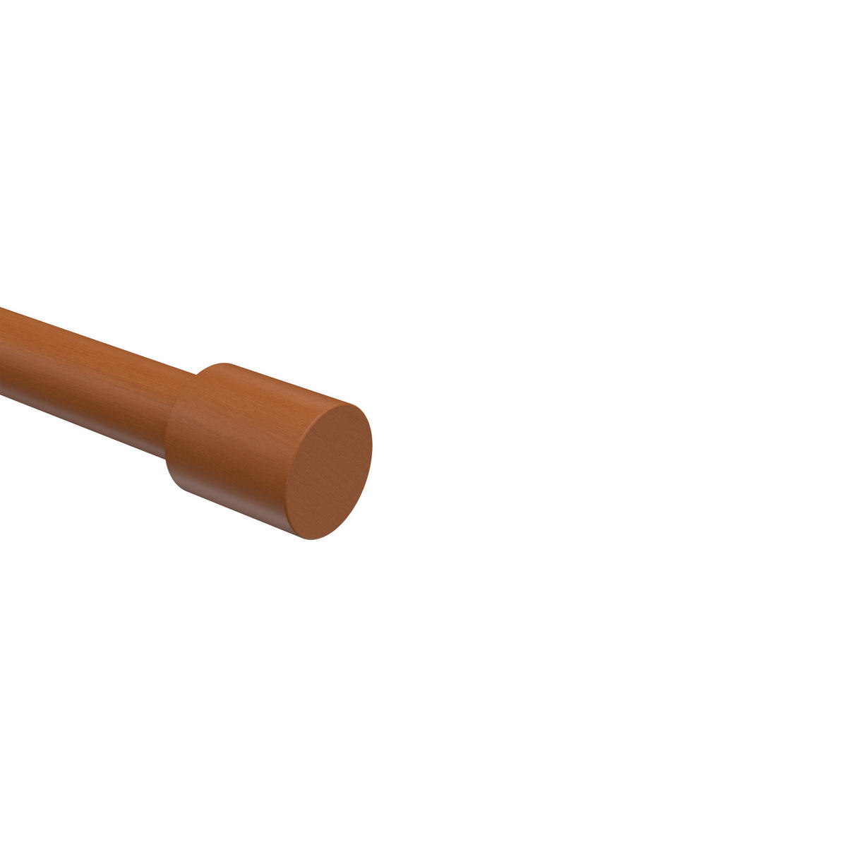 ENDSTÜCKE FÜR GARDINENSTANGEN 20 mm Ø, Feta Kirschbaum, Packung 2 Stück - Kirschbaumfarben, Holz (3.1/2.7/2.7cm) - INTERDECO