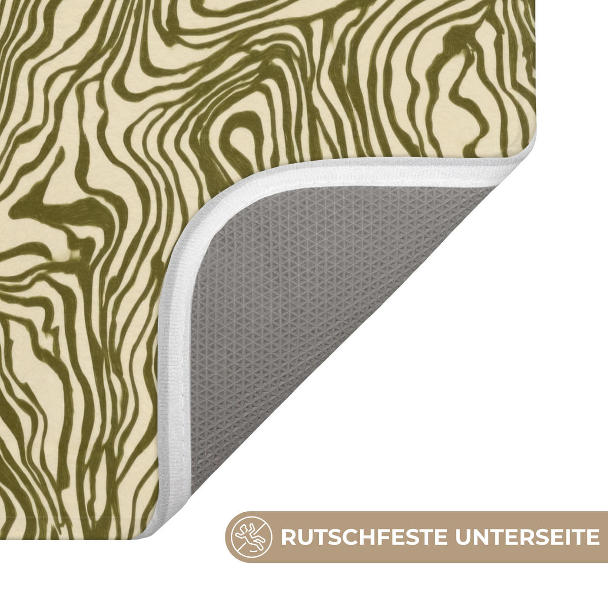WC PŘEDLOŽKA Abstraktní - Mramor - Zelený 40x60 cm - tmavě zelená, textil/plast (40/1cm) - OnlyWow