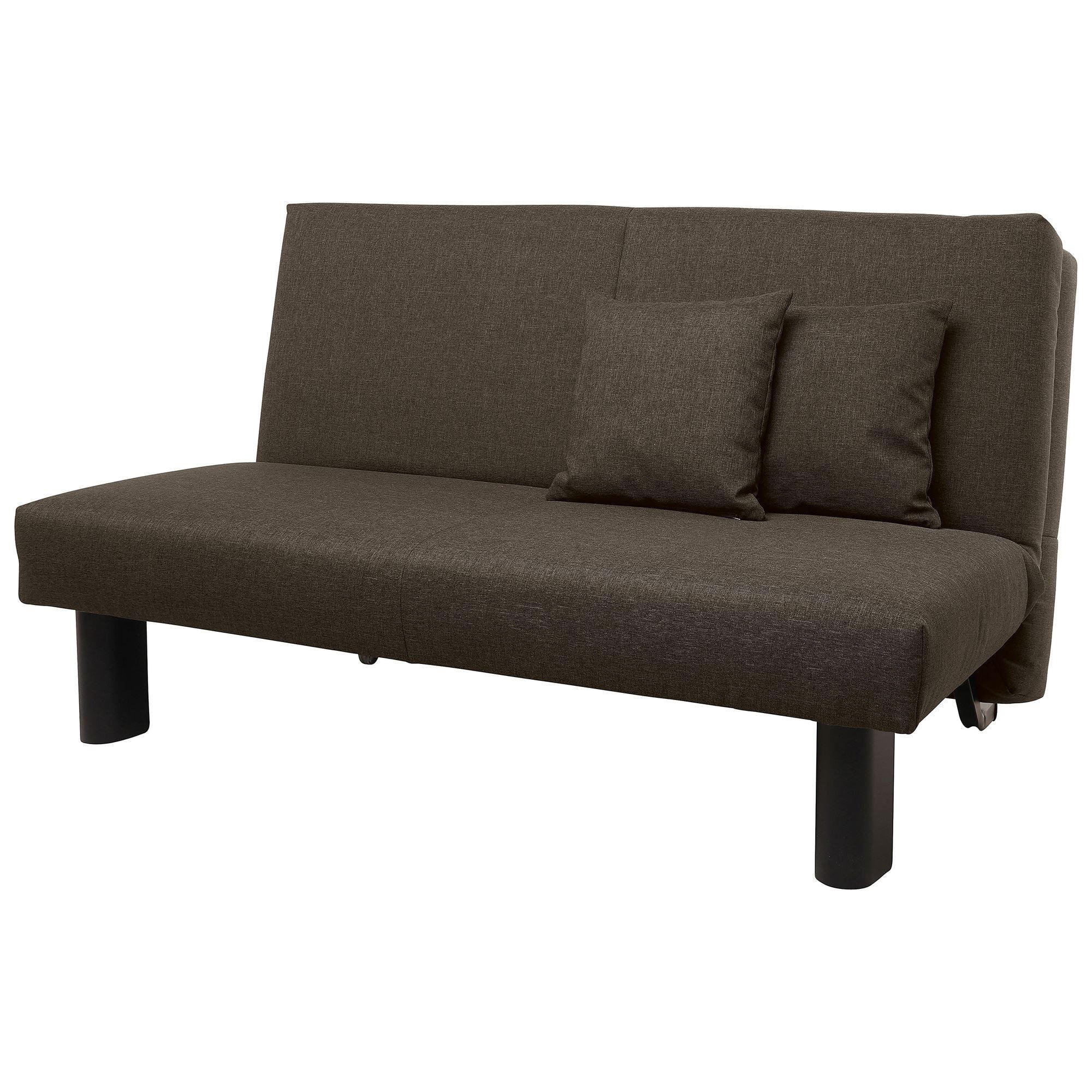 FALTSOFA Kalomira Bezug Flachgewebe Metall schwarz / braun - Braun, Kunststoff (145/84/100cm) - 58aufmkessel