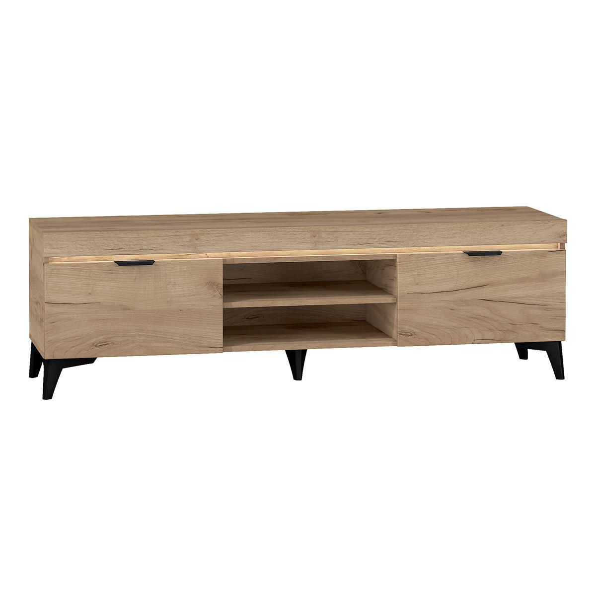 TV-MÖBEL Ruben Holz - Braun, Holzwerkstoff (157/48/40cm) - Petits-meubles