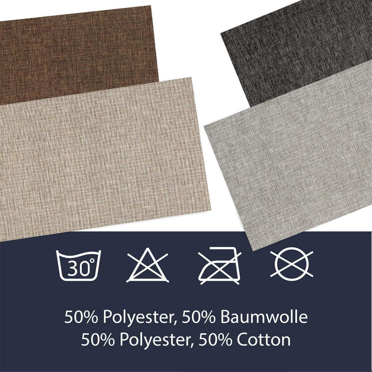 KÜCHENLÄUFER PATCH - Grau, Textil (50/350cm) - WohnDirect