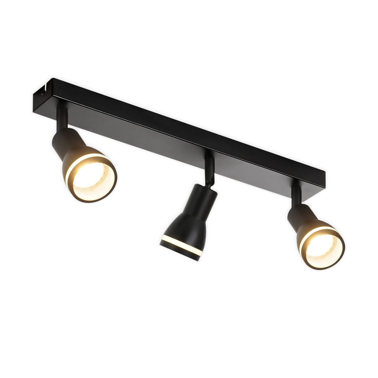 STRAHLER Heidelberg 3-flammig 42/5.5/15.7 cm - Schwarz, Metall (42/5.5/15.7cm) - Nettlife