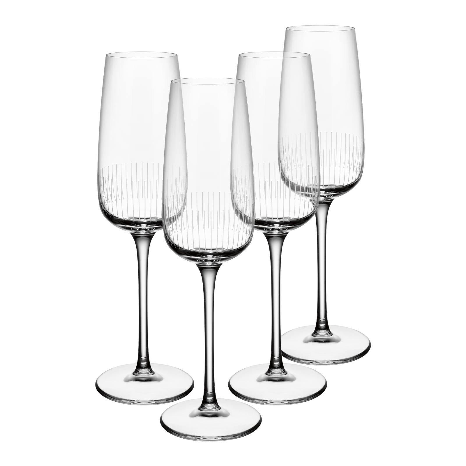 SEKT- / CHAMPAGNERGLÄSER Afina transparent 120 ml 4er Set - Transparent, Glas (0.12L) - Villeroy & Boch