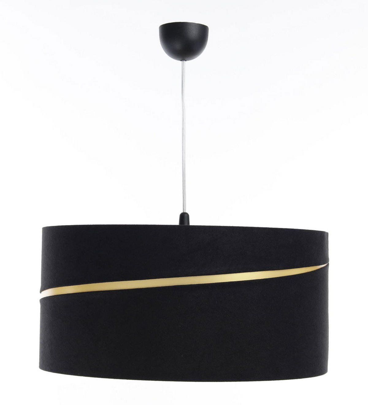 HÄNGELEUCHTE Gold 40/20 cm - Goldfarben/Schwarz, Kunststoff (40/0.4/20cm) - ONZENO