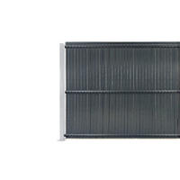 PVC-SICHTSCHUTZLAMELLEN-STEIF-SET Cinto grau 4m H.170cm - Mit clips und Endprofil - Grau, Kunststoff (400/173cm) - Casanoov