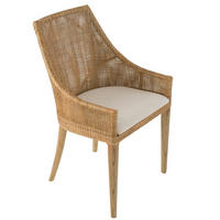 RATTANSTUHL H88 cm 56/88/58 cm - Eichefarben, Textil (58/88/56cm) - Signature