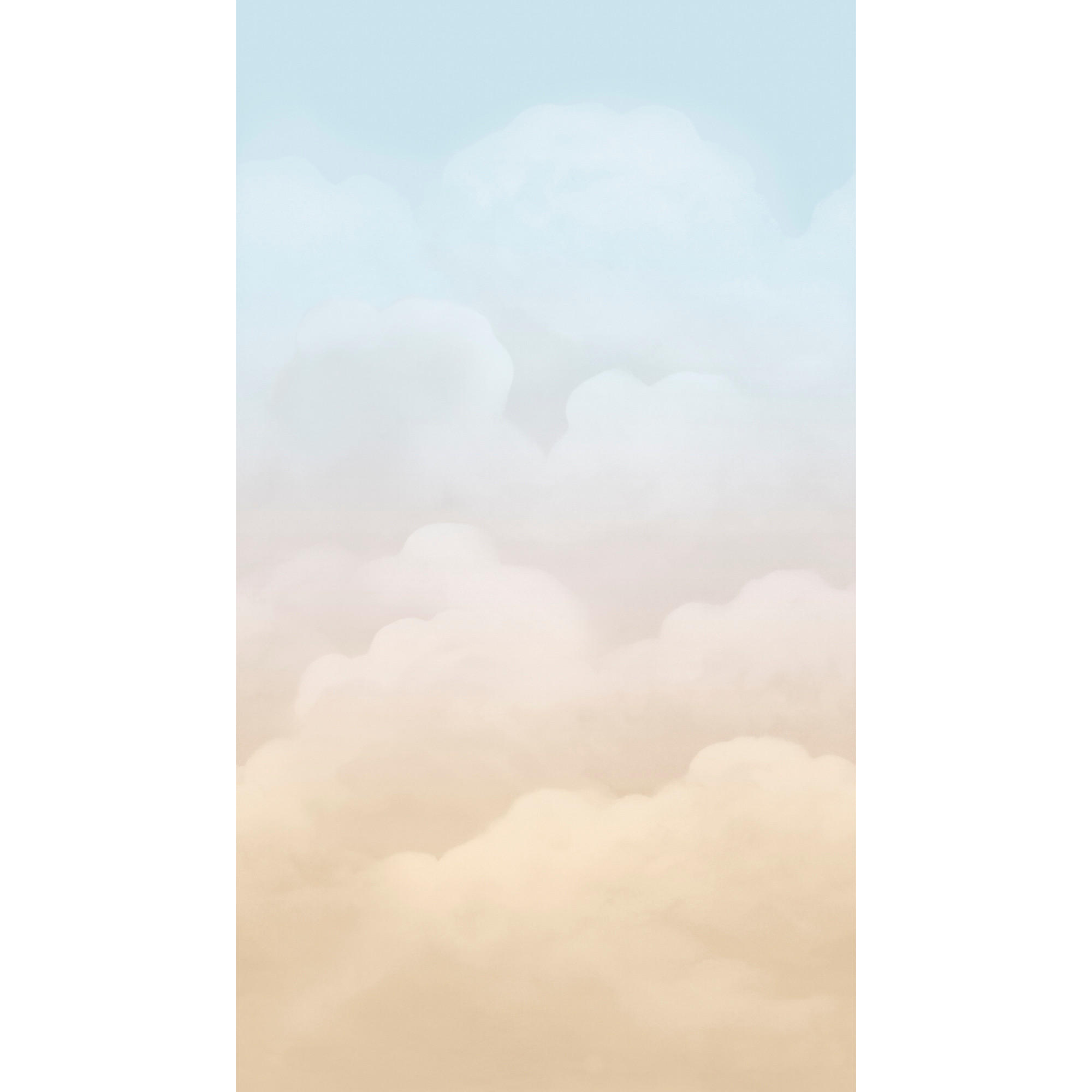 FOTOTAPETE In the Clouds 280x159cm - Blau, Papier/Kunststoff (159/1cm) - Sublime