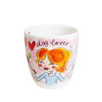 MINI-BECHER Hundeliebhaber in Bunt - 200 ml - Multicolor, Keramik (0.2L) - Blond Amsterdam