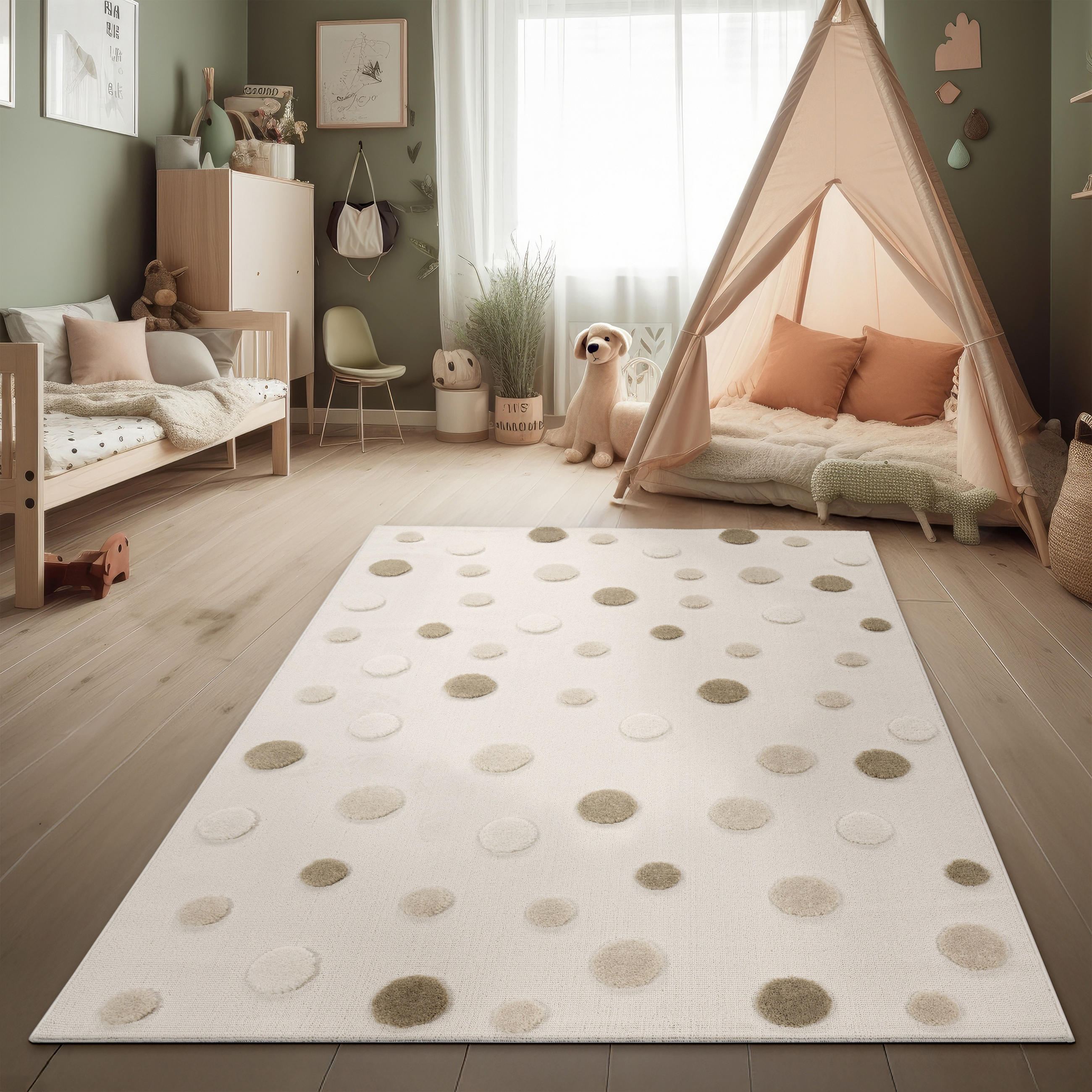 KINDERTEPPICH 160/220 cm Kika 371 - Beige, Textil (160/220cm) - Paco Home