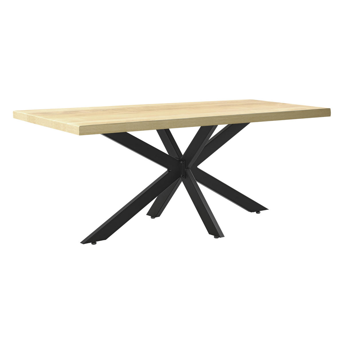TISCHGESTELL Oberau - Schwarz, Metall (120/71/68cm) - [en.casa]