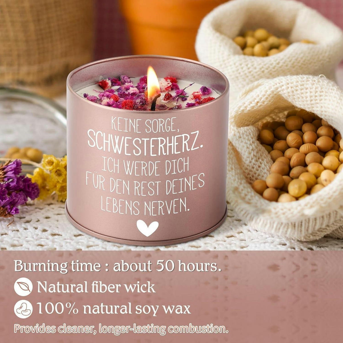 KERZE Lavendel 9OZ - Multicolor, Paraffin (7.5cm)