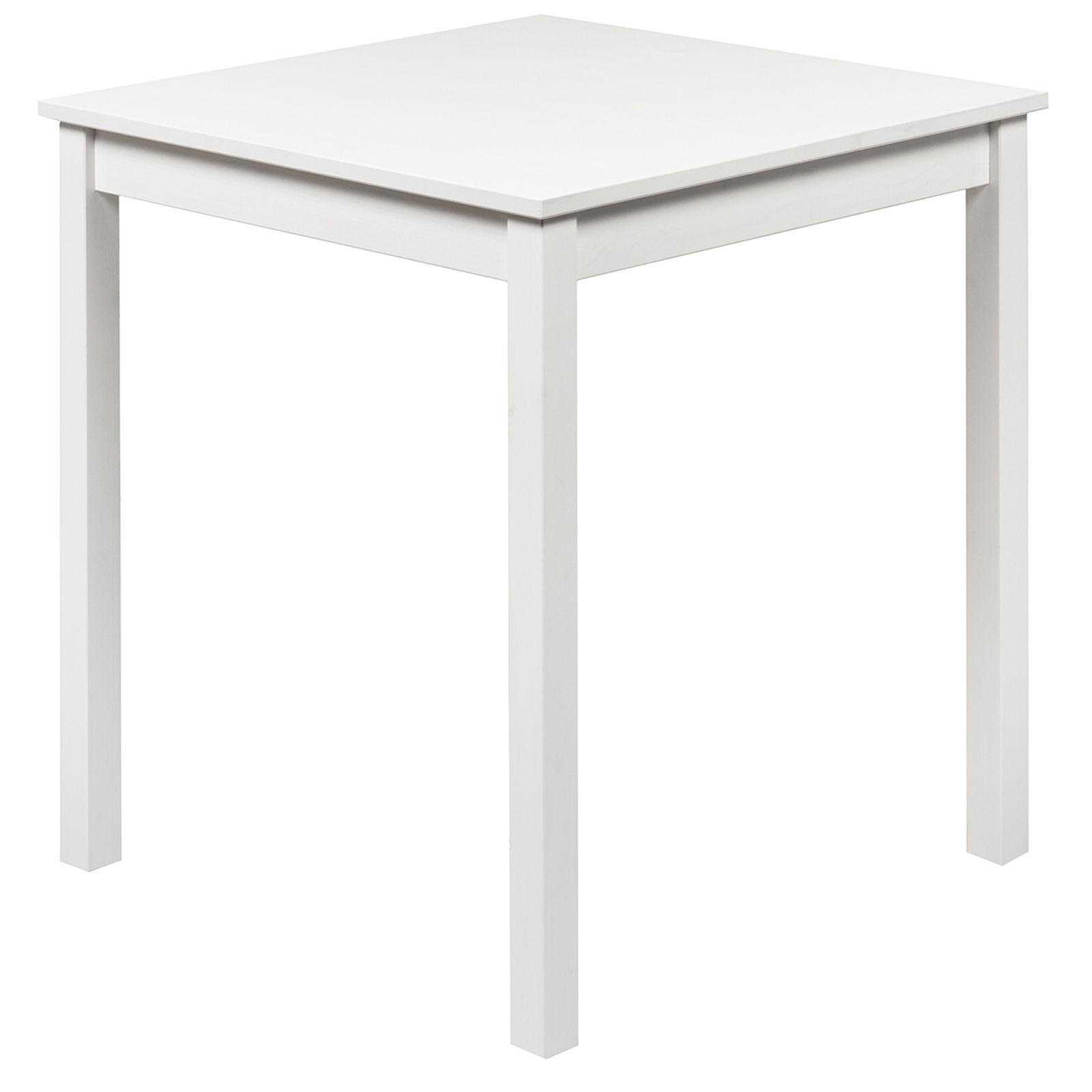 ESSTISCH Massivholz 68/68/75 cm - Weiß, Holz (68/68/75cm) - hagge home