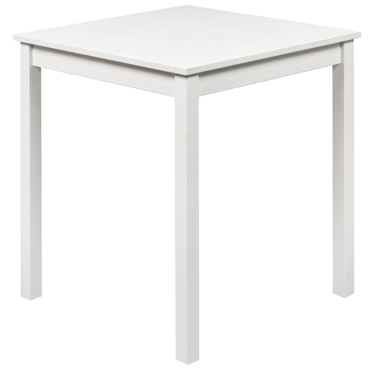 ESSTISCH Massivholz 68/68/75 cm - Weiß, Holz (68/68/75cm) - hagge home