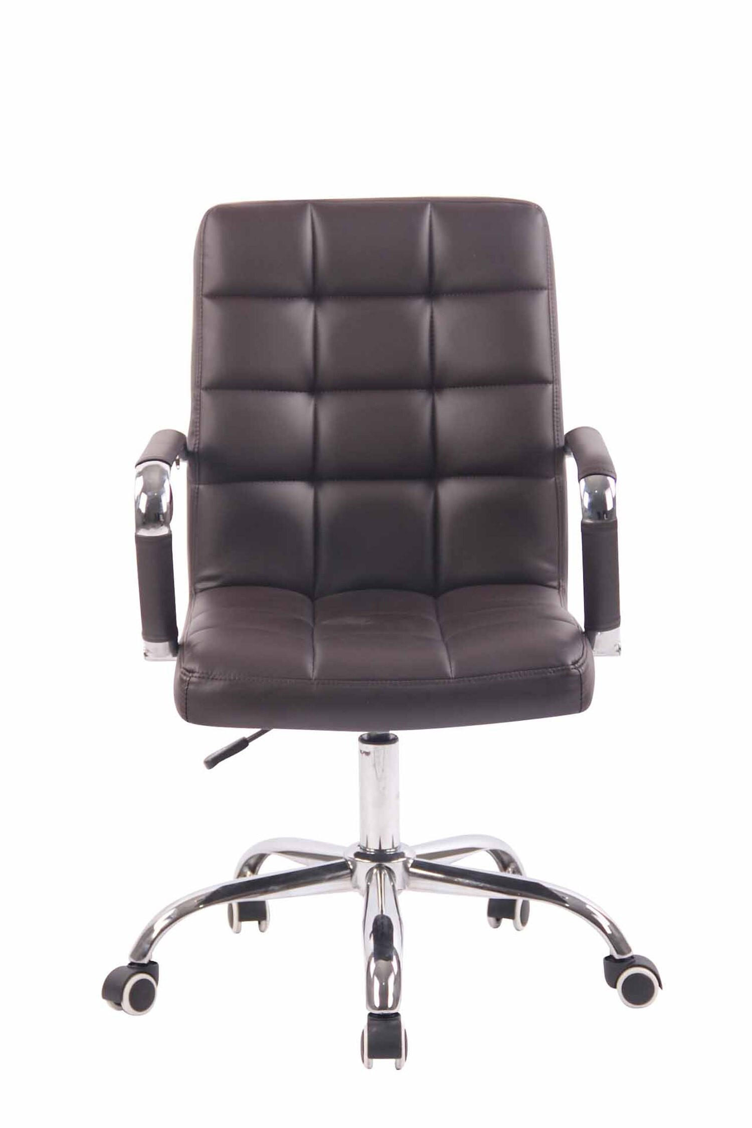 BÜROSTUHL Deal, Kunstleder Braun - Braun, Textil/Metall (56/104/62cm) - TPFLiving