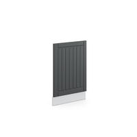 FRONTBLENDE Fame-Line Anthrazit Landhaus 45 cm ohne AP - Anthrazit/Weiß, Holzwerkstoff (45/67.4/1.6cm) - Vicco