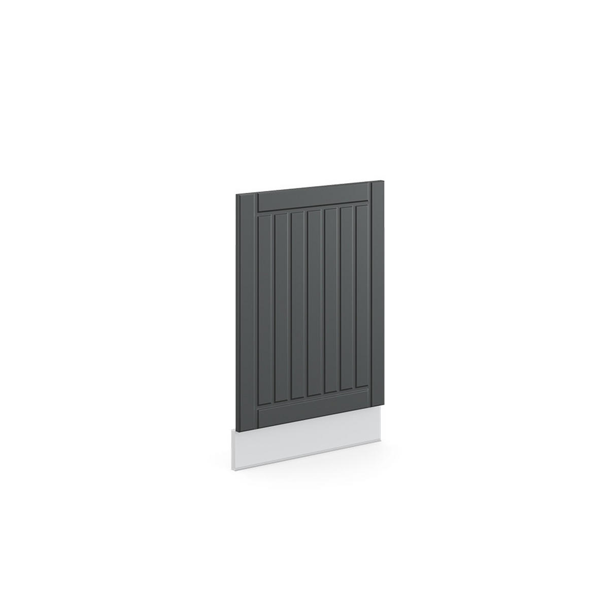 FRONTBLENDE Fame-Line Anthrazit Landhaus 45 cm ohne AP - Anthrazit/Weiß, Holzwerkstoff (45/67.4/1.6cm) - Vicco