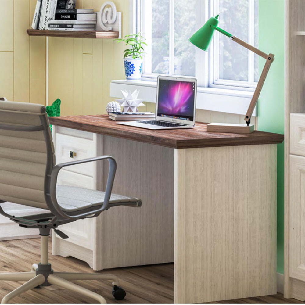 SCHREIBTISCH Tivoli weiß gewischt / Eiche Sterling 120 / 60 / 75cm - Eichefarben/Weiß, Holz/Holzwerkstoff (60/120/75cm) - Feldmann-Wohnen