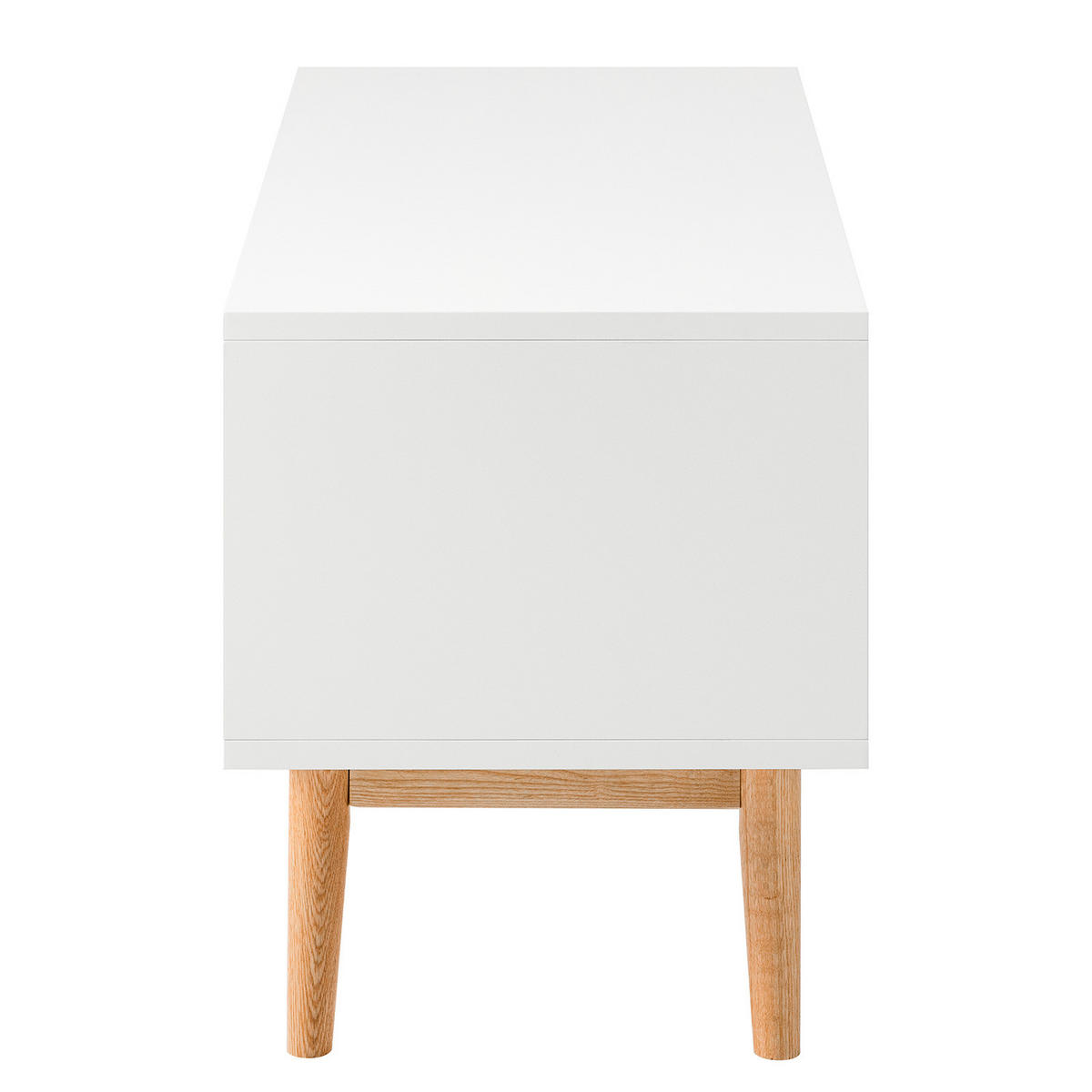 GARDEROBENBANK - Eichefarben/Weiß, Holzwerkstoff (95/49/40cm) - home24