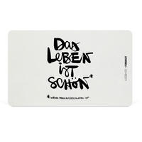 SCHNEIDEBRETT Schönes Leben in Schwarz/Weiß - Schwarz, Kunststoff (14.3/23.3cm) - Sonstige