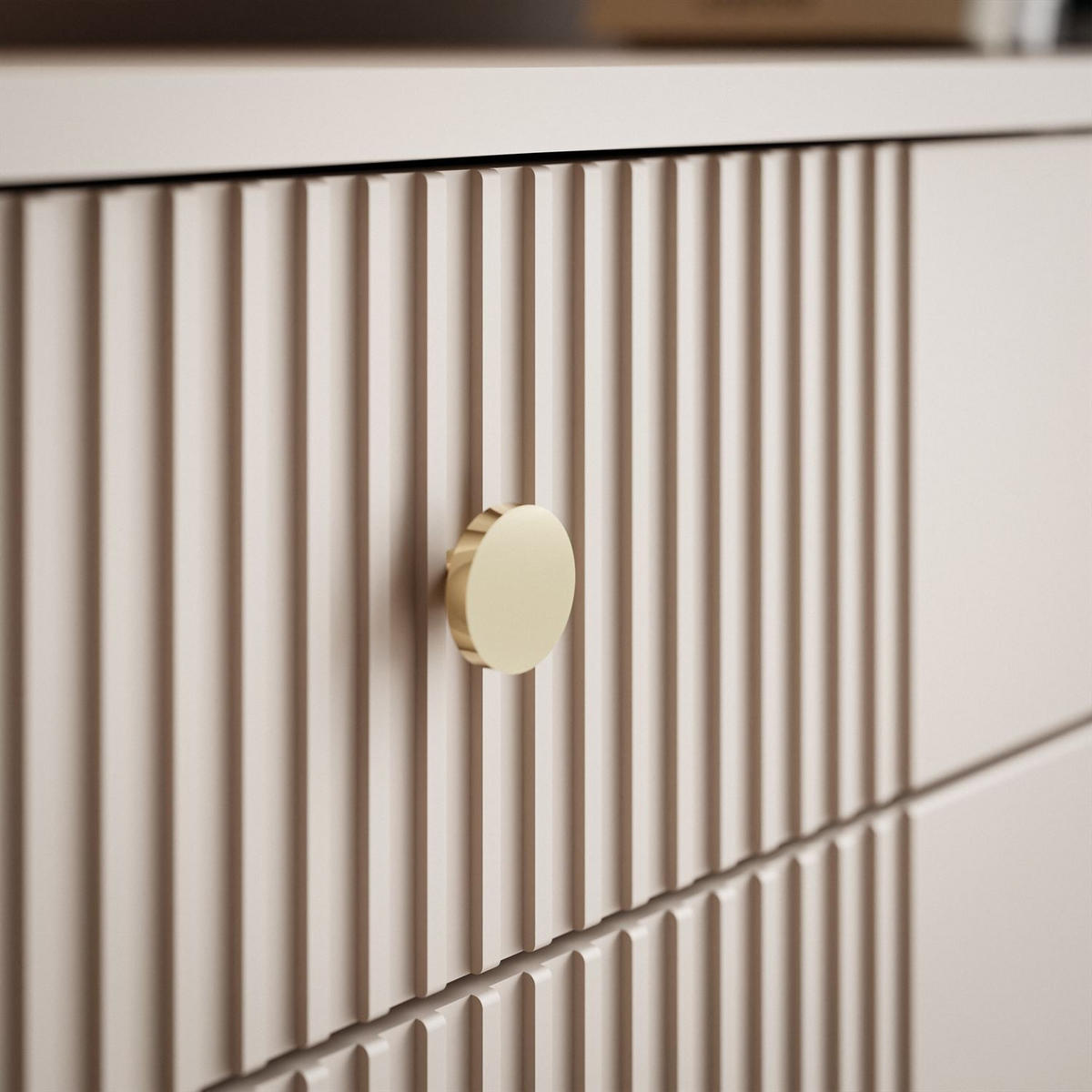 KOMMODE ELYSIA KASCHMIR 2D2S mit Schubladen und Goldenbeine - Kaschmir, Holzwerkstoff (115/89/39cm) - Lookway