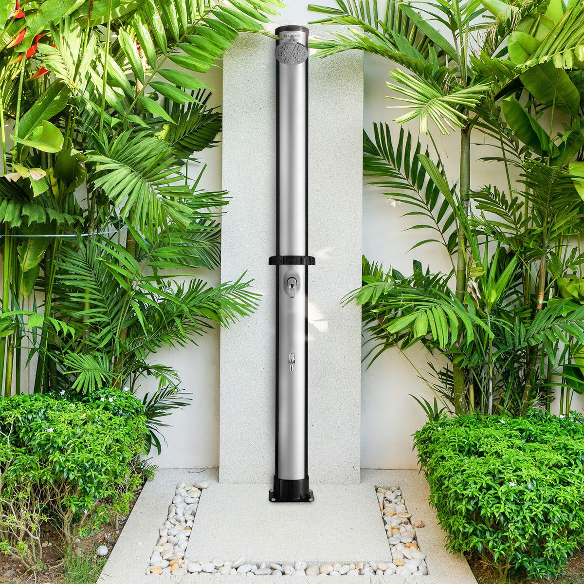 SOLARDUSCHE Victoria 40 Liter - Schwarz, Kunststoff (16/227/16cm) - Juskys