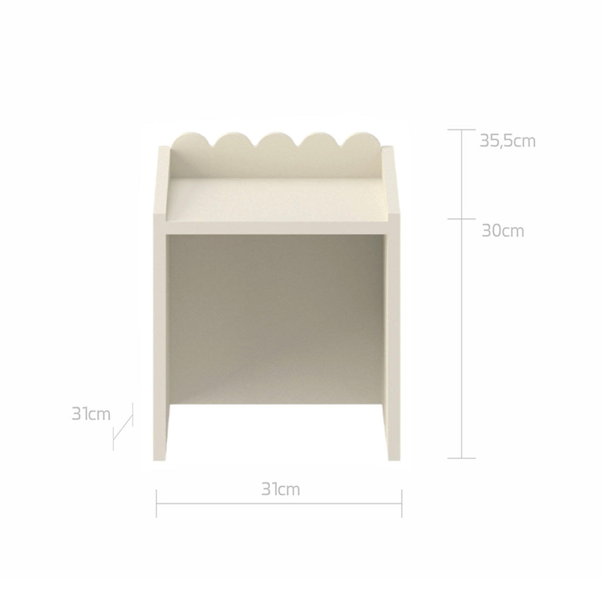 KINDERSCHREIBTISCH Book Nook Beige - Beige, Holzwerkstoff (71/76/33cm) - Petits-meubles