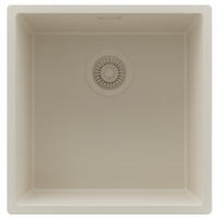 SPÜLBECKEN London Slim, 2-er set Beige 46/47 cm 1 Becken + Ablauf-Set ab 50er Unterschrank - Beige, Kunststoff (46/20/47cm) - Primagran