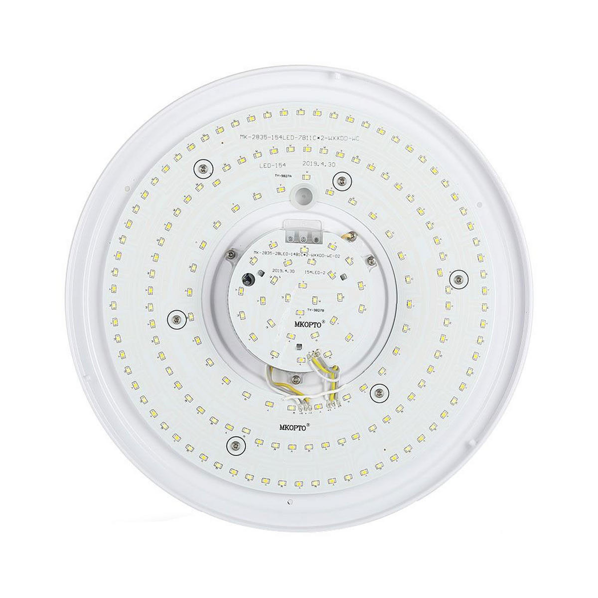 LED DECKENLEUCHTE Weiß Rund - Weiß, Metall (57.2/7/7cm)