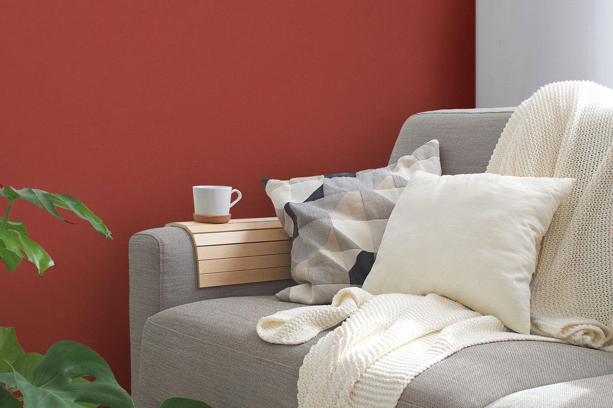 VLIESTAPETE Rot 53/1005 cm - Rot, Textil (53/1cm) - KUNSTLOFT
