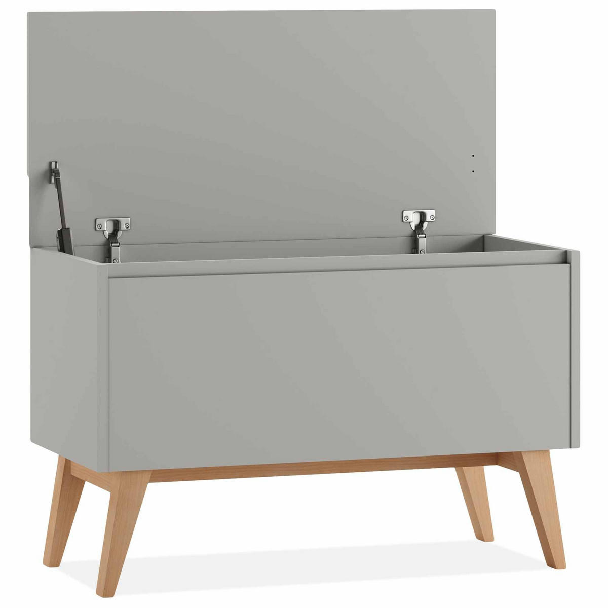 SPIELZEUGTRUHE DAMBI - Grau, Holzwerkstoff (91/59cm) - KONSIMO®