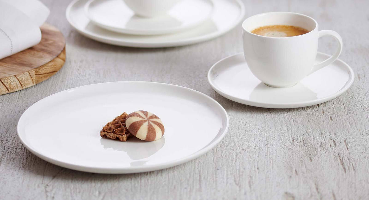 KAFFEESERVICE Skagen weiß 18er Set - Weiß, Keramik (27/27/38cm) - Ritzenhoff Breker