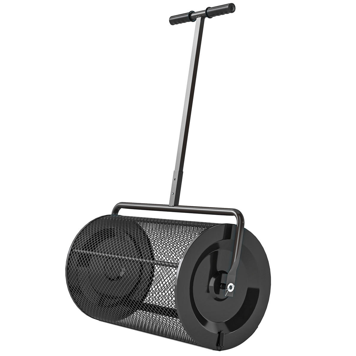 KOMPOSTSTREUER DE-10043 Schwarz - Schwarz, Metall (40/112/70cm) - ComfortXL
