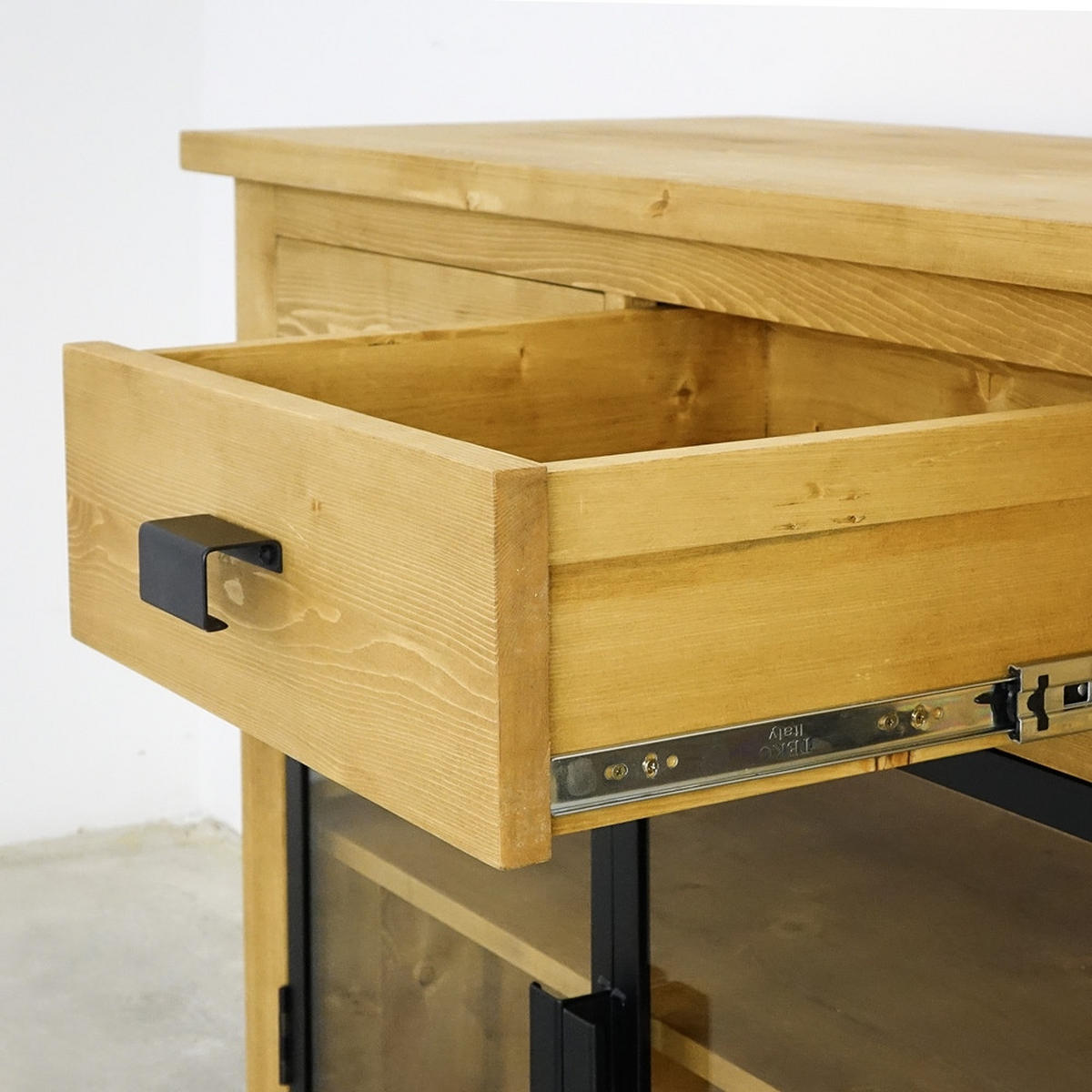 SIDEBOARD aus Massivholz Industrial - Honig, Holz (156/90/50cm) - Seart