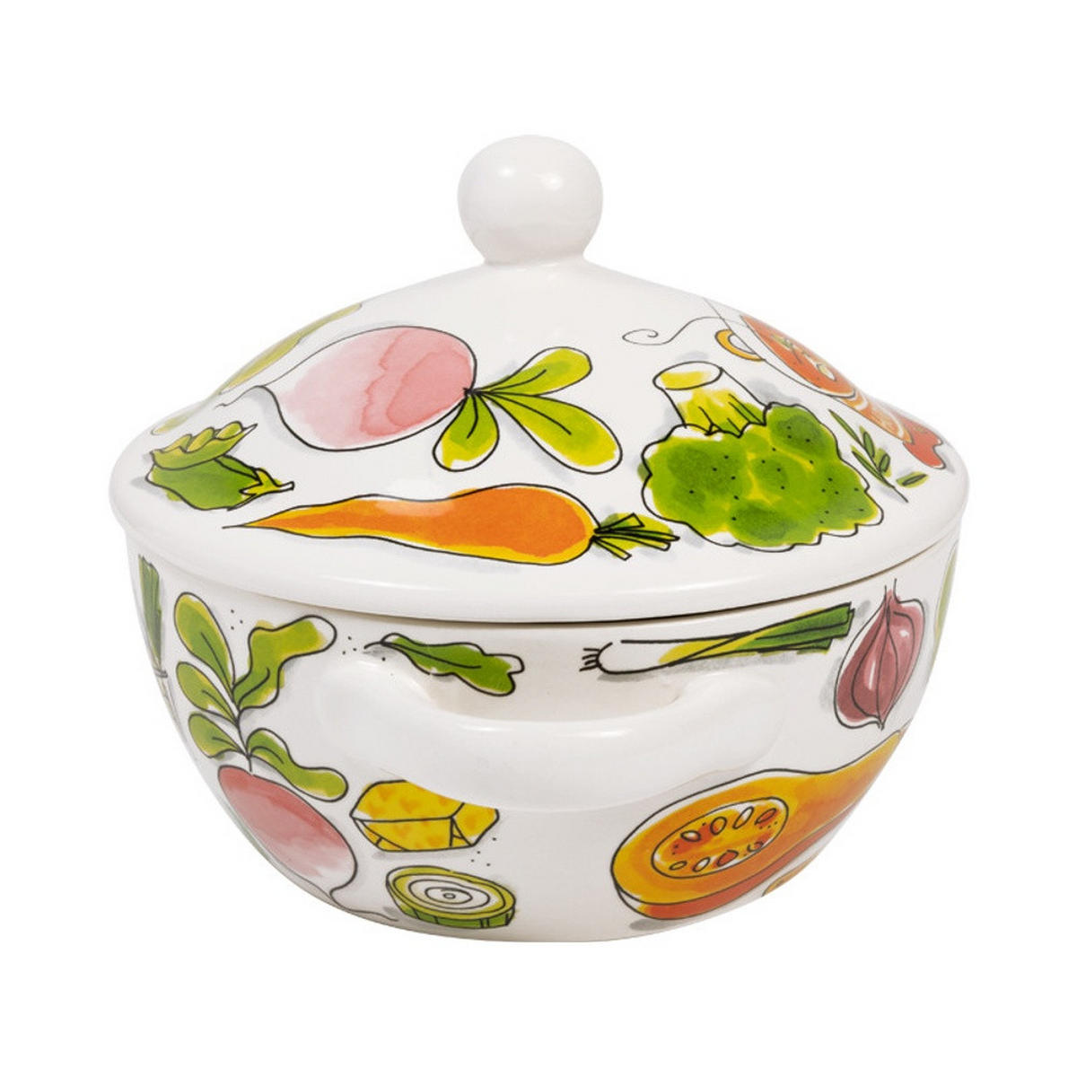 SCHALE Hot Soup in Bunt - 23cm - Multicolor, Keramik (21.5/18/21.5cm) - Blond Amsterdam