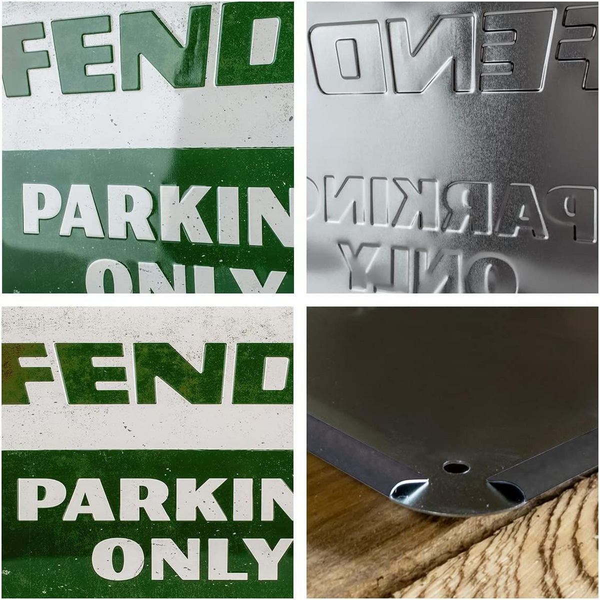 BLECHSCHILD 30/40 cm Fendt Parking Only - Multicolor, Metall (40/30/0.2cm) - Nostalgic-Art