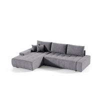 ECKSOFA Vogar In Aston - Dunkelgrau, Holzwerkstoff/Textil (265/185cm) - Fun Möbel