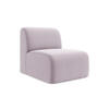 SOFAELEMENT Samt Stoff Violett - Flieder/Schwarz, Holzwerkstoff/Kunststoff (70/75/94cm) - Makamii