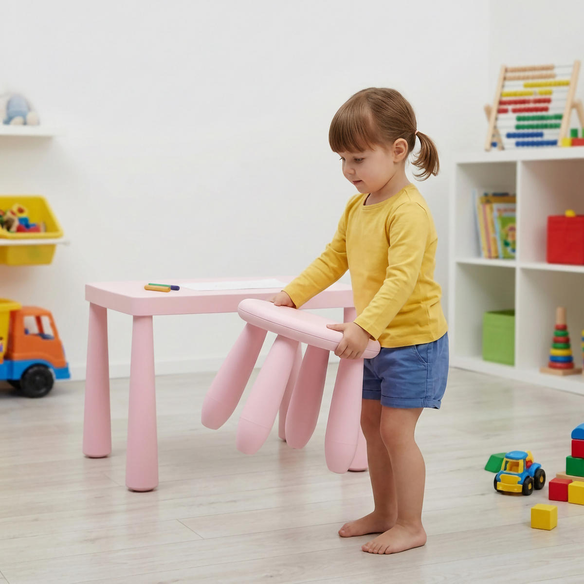 STOLIČKA Růžová plastová 26 cm - růžová, plast (28/26/28cm) - Relaxdays